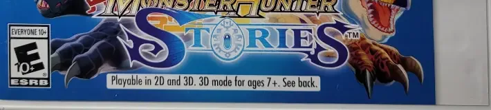 Monster Hunter Stories, the ESRB box on its front