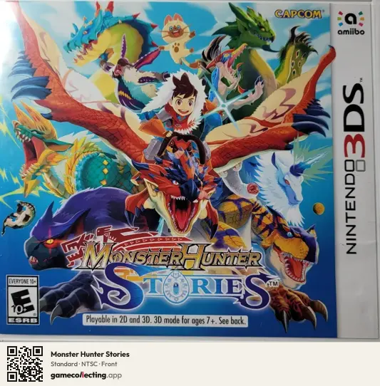 Monster Hunter Stories Nintendo 3DS, NTSC box front