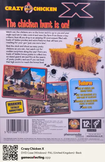 Crazy Chicken X Computer, United Kingdom box back