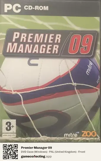 Premier Manager 09 Computer, United Kingdom box front