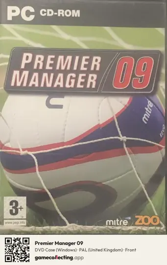 Premier Manager 09 Computer, United Kingdom box front
