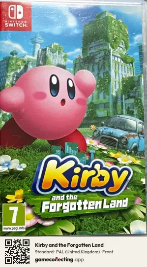 Kirby and the Forgotten Land Nintendo Switch, United Kingdom box front
