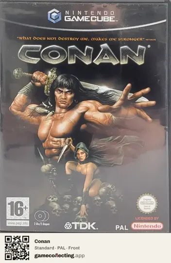 Conan Nintendo GameCube, PAL box front