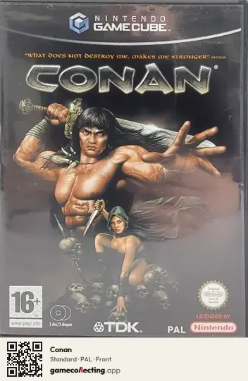 Conan Nintendo GameCube, PAL box front