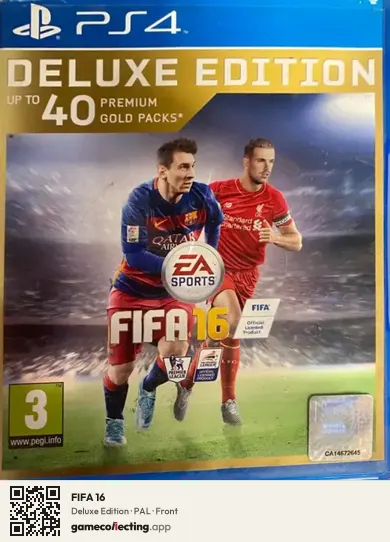 FIFA 16 PlayStation 4, PAL box front