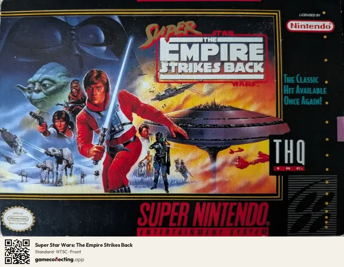 Super Star Wars: The Empire Strikes Back Super Nintendo Entertainment System, NTSC box front