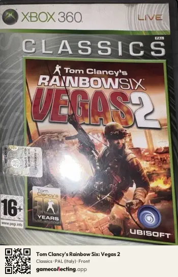 Tom Clancy's Rainbow Six: Vegas 2 Xbox 360, Italy box front