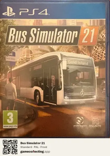 Bus Simulator 21 PlayStation 4, PAL box front