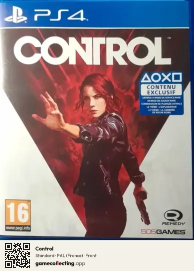 Control PlayStation 4, France box front