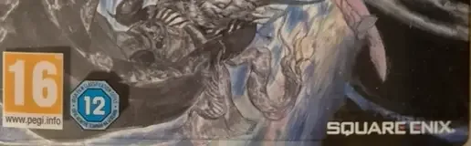 Final Fantasy XV, the PEGI square on its front