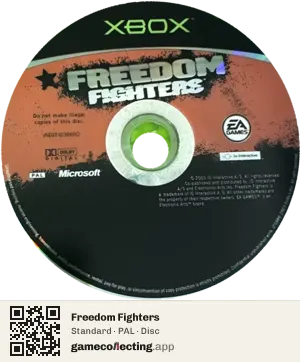 Freedom Fighters Xbox, PAL disc