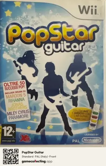 PopStar Guitar Nintendo Wii, Italy box front