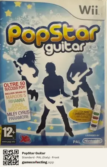 PopStar Guitar Nintendo Wii, Italy box front