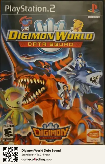 Digimon World Data Squad PlayStation 2, NTSC box front