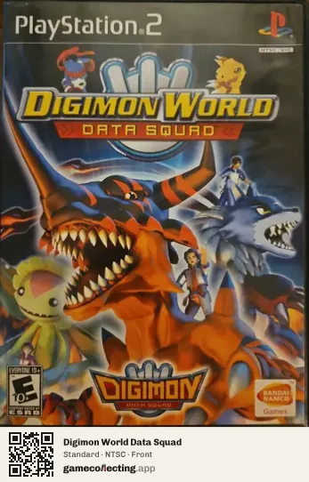 Digimon World Data Squad PlayStation 2, NTSC box front