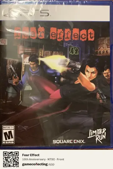 Fear Effect PlayStation 5, NTSC box front
