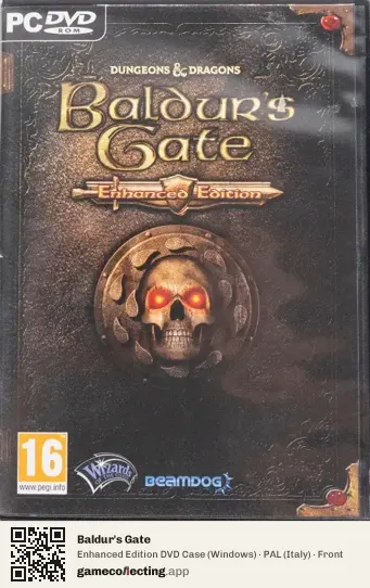 Baldur's Gate Computer, Italy box front