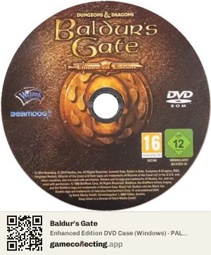 Baldur's Gate Computer, PAL disc