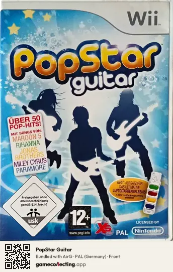 PopStar Guitar Nintendo Wii, Germany box front