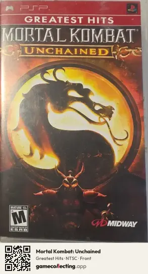 Mortal Kombat: Unchained PlayStation Portable, NTSC box front
