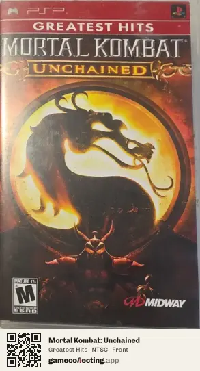 Mortal Kombat: Unchained PlayStation Portable, NTSC box front