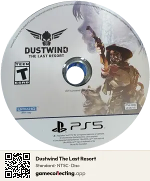 Dustwind The Last Resort PlayStation 5, NTSC disc