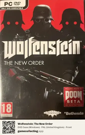 Wolfenstein: The New Order Computer, United Kingdom box front