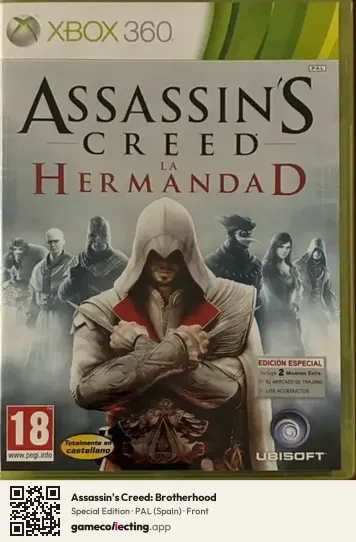 Assassin's Creed: Brotherhood Xbox 360, Spain box front