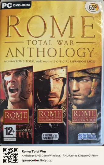 Rome: Total War Computer, United Kingdom box front