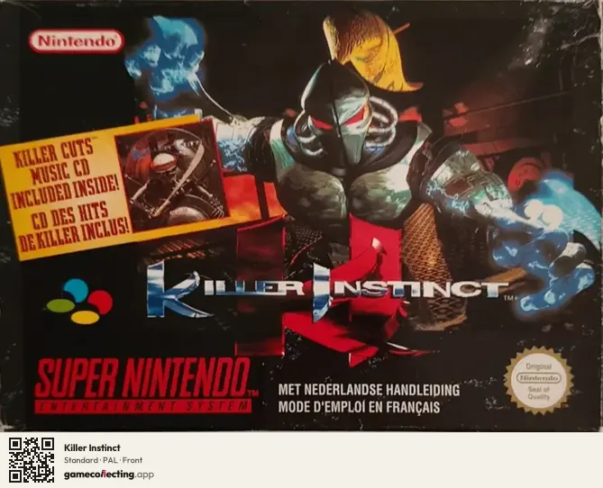Killer Instinct Super Nintendo Entertainment System, PAL box front