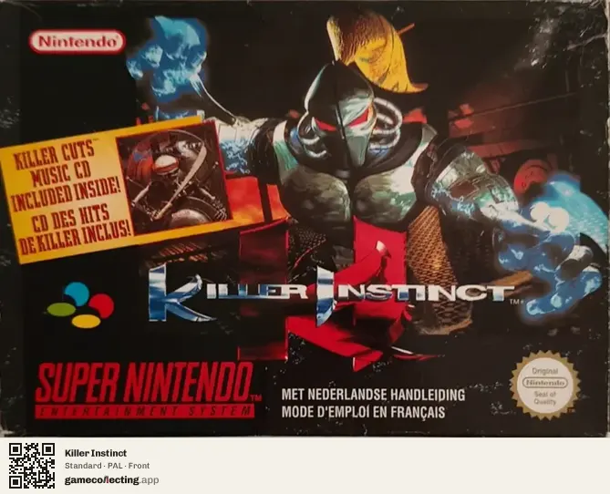 Killer Instinct Super Nintendo Entertainment System, PAL box front