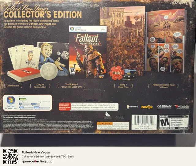 Fallout: New Vegas Computer, NTSC box back