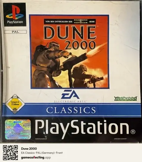 Dune 2000 PlayStation, Germany box front