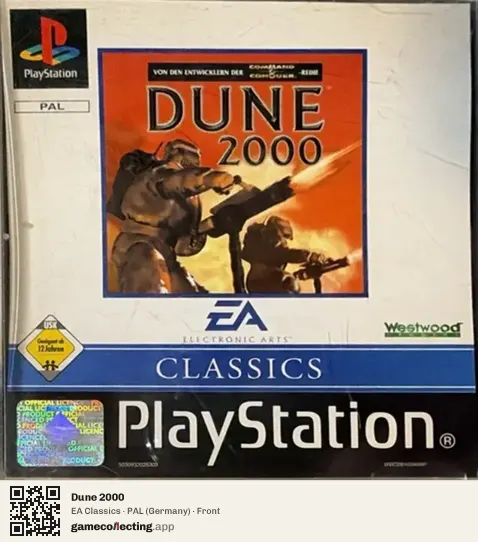 Dune 2000 PlayStation, Germany box front