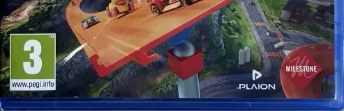 Hot Wheels Infinite Rush, the PEGI square on its front