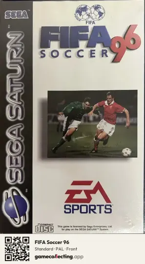 FIFA Soccer 96 Sega Saturn, PAL box front