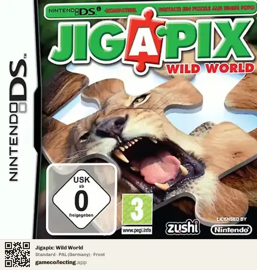 Jigapix: Wild World Nintendo DS, Germany box front