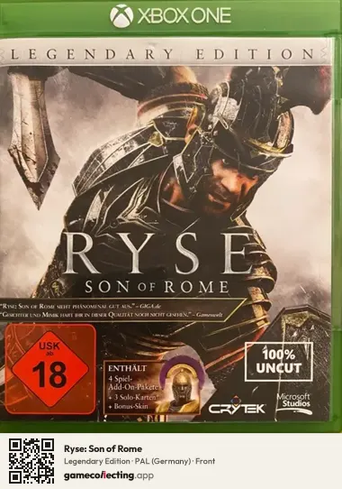 Ryse: Son of Rome Xbox One, Germany box front