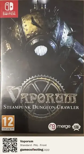 Vaporum Nintendo Switch, PAL box front