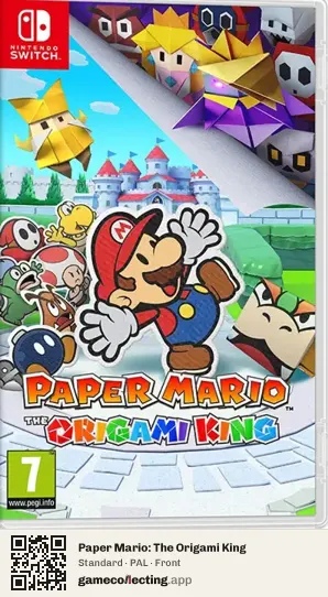 Paper Mario: The Origami King Nintendo Switch, PAL box front