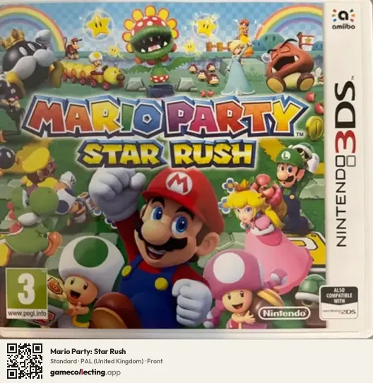 Mario Party: Star Rush Nintendo 3DS, United Kingdom box front