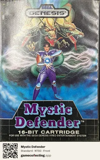 Mystic Defender Sega Mega Drive / Genesis, NTSC box front