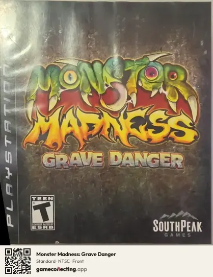 Monster Madness: Grave Danger PlayStation 3, NTSC box front