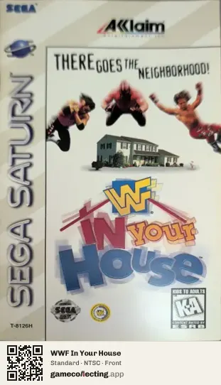 WWF In Your House Sega Saturn, NTSC box front