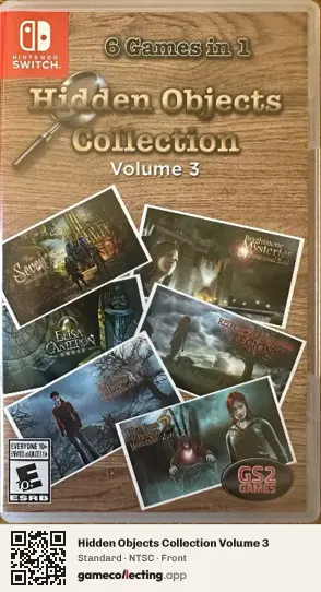 Hidden Objects Collection Volume 3 Nintendo Switch, NTSC box front