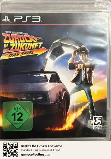 Back to the Future: The Game PlayStation 3, Germany box front