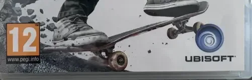 Shaun White Skateboarding, the PEGI square on its front