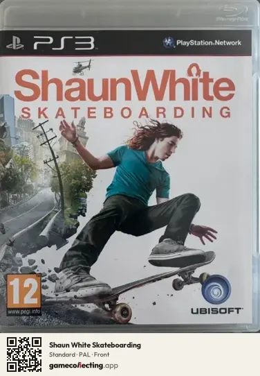 Shaun White Skateboarding PlayStation 3, PAL box front