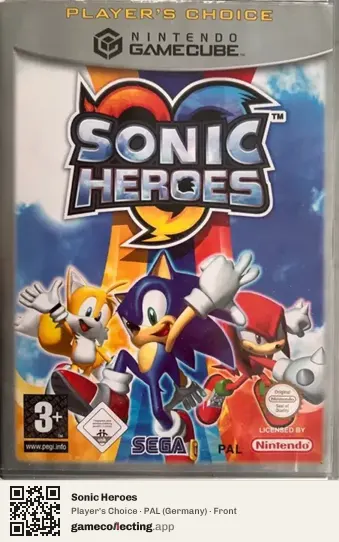 Sonic Heroes Nintendo GameCube, Germany box front