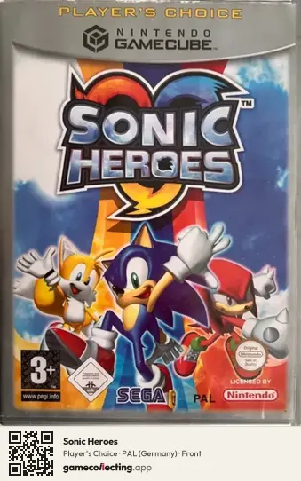 Sonic Heroes Nintendo GameCube, Germany box front
